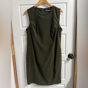 SAG Harbor Dress Olive Green Sleeveless Dress